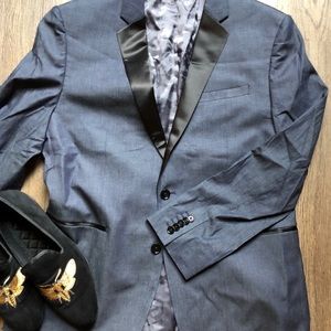 Express Denim Chambray Dinner Jacket